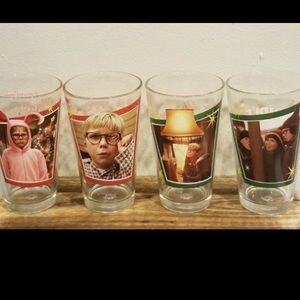 A Christmas Story collector’s series glass 4 pack.Never used.Excellent condition